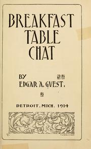 Cover of: Breakfast table chat