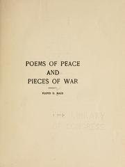 Cover of: Poems of peace and pieces of war | Floyd Dalton 1873- Raze