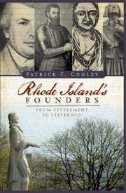 Cover of: Rhode Island founders by Patrick T. Conley