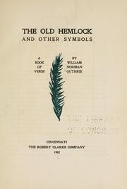 Cover of: old hemlock and other symbols: a book of verse