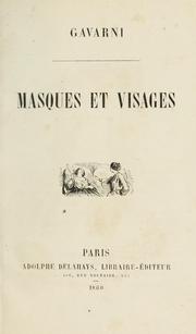Cover of: Masques et visages