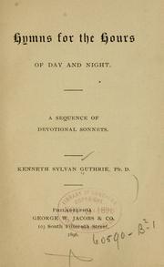 Hymns for the hours of day and night