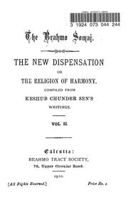 Cover of: The new dispensation, or, The religion of harmony