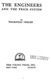 Cover of: The engineers and the price system by Thorstein Veblen