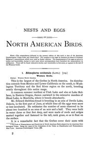 Cover of: Nests and eggs of North American birds by Oliver Davie, Oliver Davie