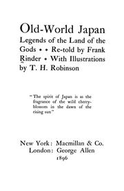 Cover of: Old-world Japan by Rinder, Frank