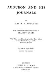 Cover of: Audubon and his journals | John James Audubon