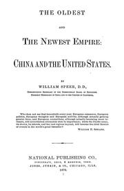 Cover of: The oldest and the newest empire by William Speer