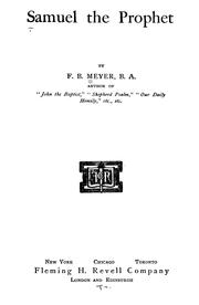 Samuel, the prophet by Meyer, F. B.