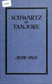 Cover of: Schwartz of Tanjore by Jesse Page