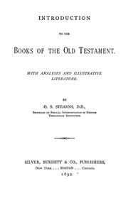 Cover of: Introduction to the books of the Old Testament | Oakman S. Stearns