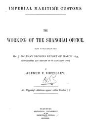 Cover of: The working of the Shanghai Office
