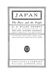 Cover of: Japan, the place and the people