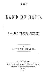 Cover of: The land of gold: reality versus fiction