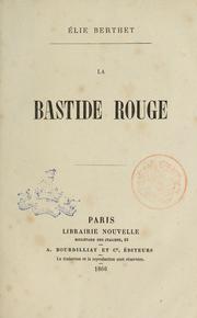Cover of: La bastide rouge