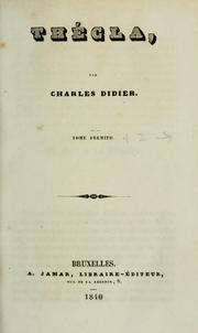 Cover of: Thécla.