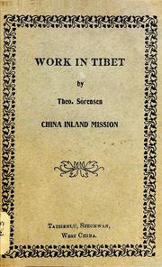 Front cover of Work in Tibet by Unknown