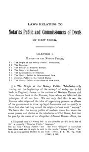 Cover of: A handbook for notaries public and commissioners of deeds of New York: being a treatise on the laws, federal and state, governing notaries public and commissioners of deeds of New York : together with a manual applying the said laws, written and unwritten, to the execution of oaths, affidavits, acknowledgments, depositions, protests, and instruments in connection with insurance, with forms