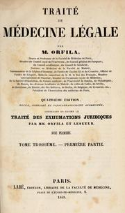 Cover of: Traitde mecine lale / par m. Orfila.