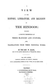 Cover of: A view of the history, literature, and religion of the Hindoos by Ward, William