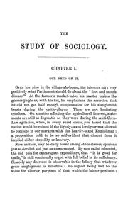 Cover of: The study of sociology
