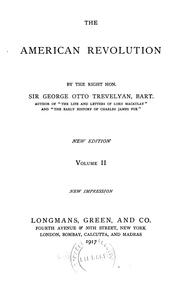 Cover of: The American revolution by George Otto Trevelyan