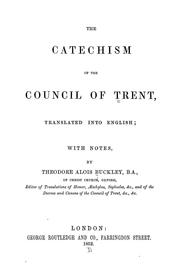 Cover of: The catechism of the Council of Trent by Catholic Church