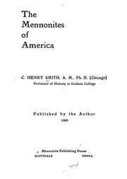 Cover of: The Mennonites of America