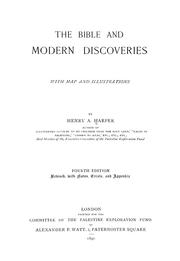 Cover of: The Bible and modern discoveries | Harper, Henry A.