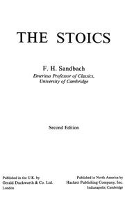 Cover of: The Stoics by F. H. Sandbach