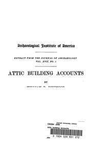 Cover of: Attic building accounts