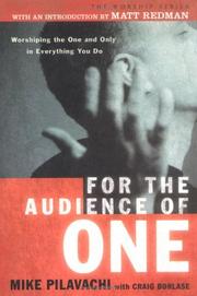 Cover of: For the audience of one