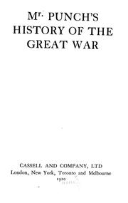 Cover of: Mr. Punch's history of the great war