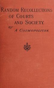 Cover of: Random recollections of courts and society