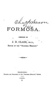 Cover of: Formosa by John D. Clark