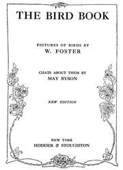 Cover of: The bird book by Byron, May Clarissa Gillington