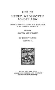 Cover of: The works of Henry Wadsworth Longfellow by Henry Wadsworth Longfellow