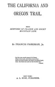 Cover of: The Oregon trail by Francis Parkman