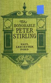 Cover of: The Honorable Peter Stirling and what people thought of him