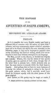 Cover of: The history of the adventures of Joseph Andrews by Henry Fielding