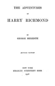 Cover of: The adventures of Harry Richmond