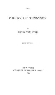 Cover of: The poetry of Tennyson by Henry van Dyke