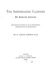 Cover of: The shepheardes calendar: the original edition of 1579 in photographic facsimile with an introd