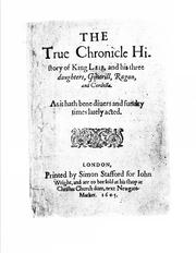 Cover of: The true chronicle history of King Leir. 1605
