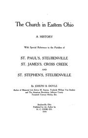Cover of: The Church in Eastern Ohio: a history with special reference to the parishes of St. Paul's, Steubenville, St. James's Cross Creek and St. Stephen's Steubenville