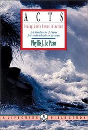 Cover of: Acts: Seeing God's Power in Action : 24 Studies in 2 Parts for Individuals or Groups (Lifeguide Bible Studies)