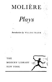Cover of: Plays