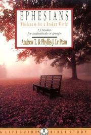 Cover of: Ephesians (Lifebuilder Bible Studies) by Andrew T. Lepeau, Phyllis J. Lepeau