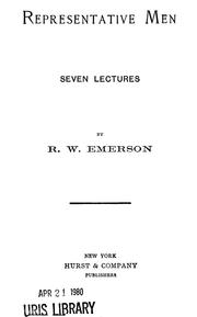 Cover of: Representative men by Ralph Waldo Emerson