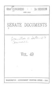 Cover of: ... Investigation of telephone companies: Letter from the secretary of commerce and labor transmitting, in response to a Senate resolution of May 28, 1908, a report showing the results of an investigation made by the Bureau of labor into telephone companies engaged in the conduct of interstate business ...